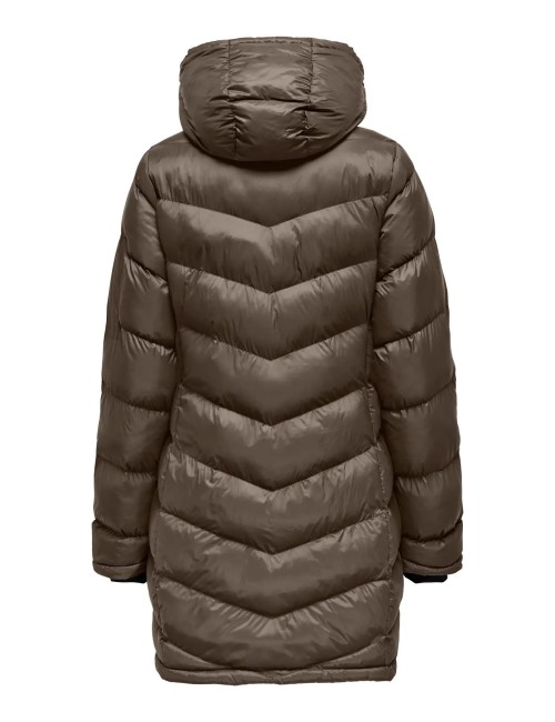 Abrigo Acolchado ligero Tahia Only Marrón