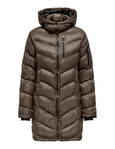 Abrigo Acolchado ligero Tahia Only Marrón