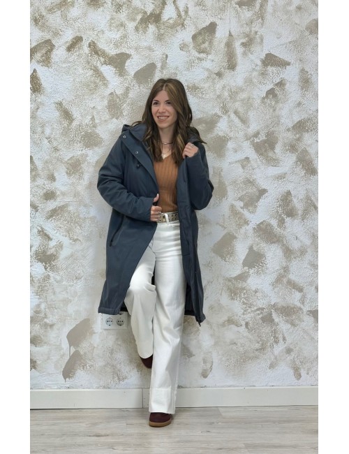 Abrigo Kara Only Azul Oxford