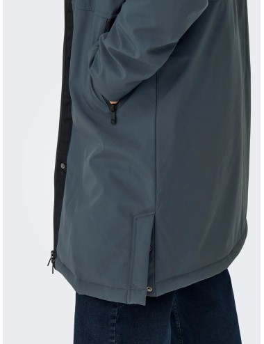 Abrigo Kara Only Azul Oxford