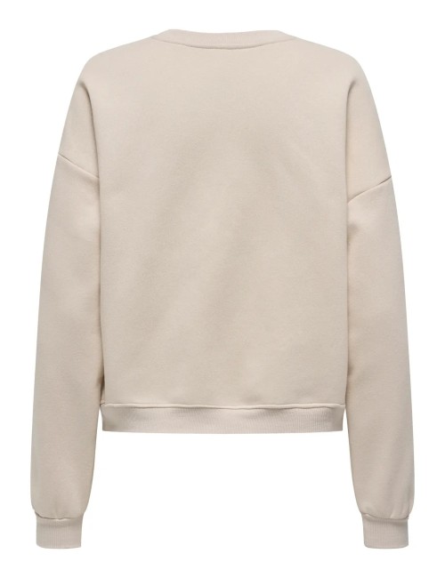 Sudadera Elissana Only Beige