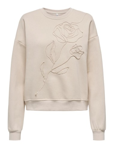 Sudadera Elissana Only Beige