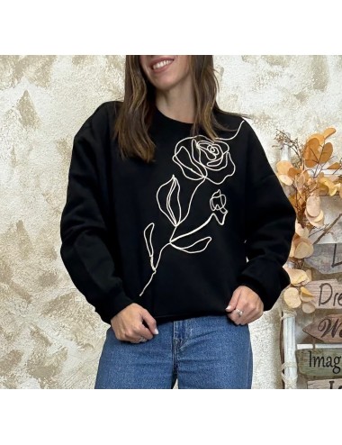 Sudadera Elissana Only Negro