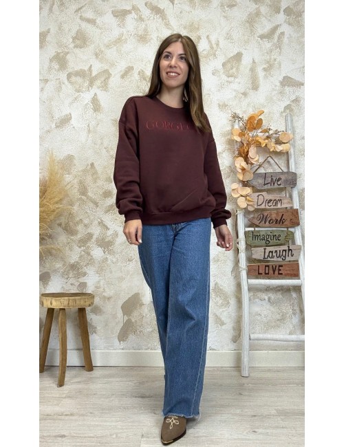 Sudadera Elissana Only Vino