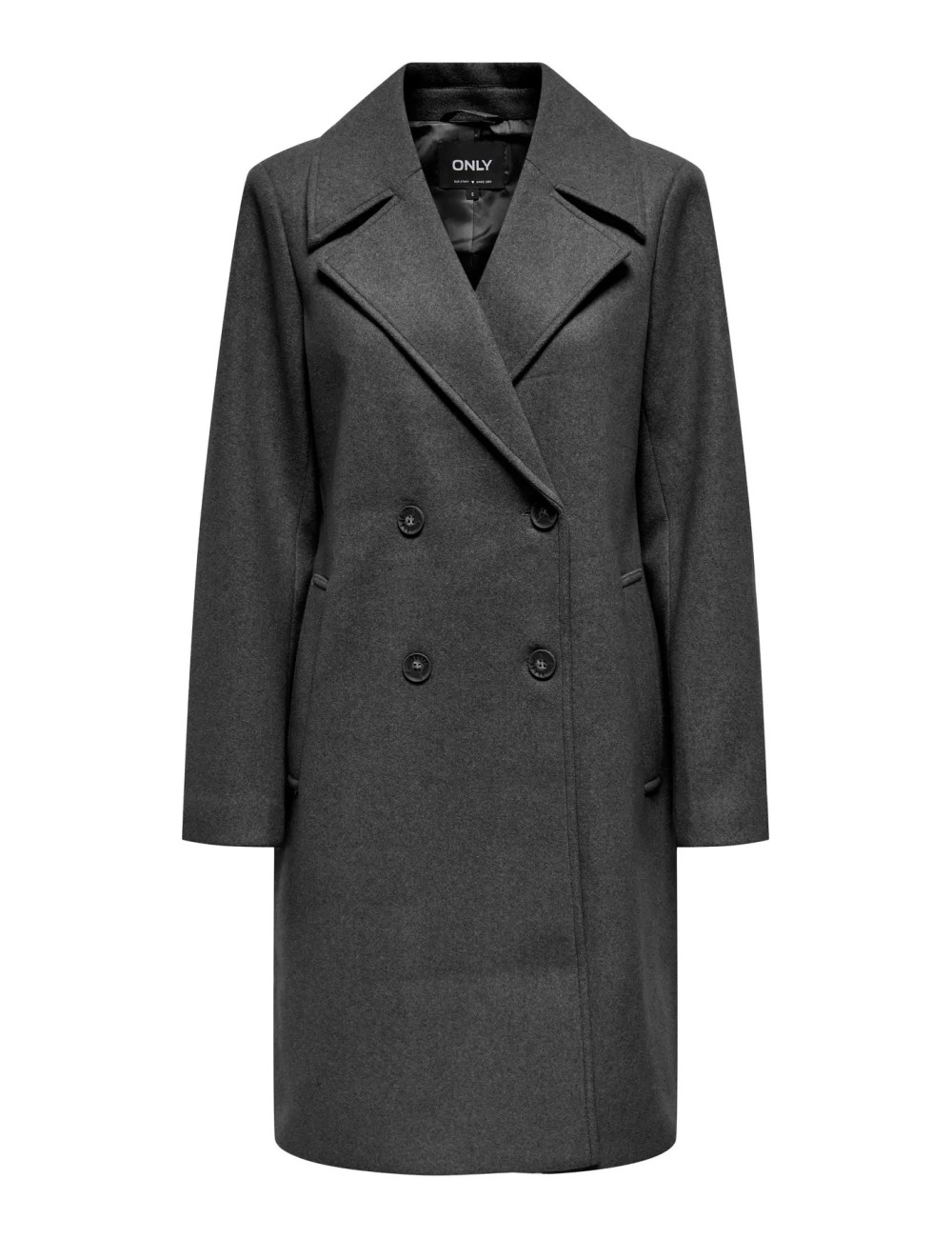 Abrigo Adina Gris Melange Only