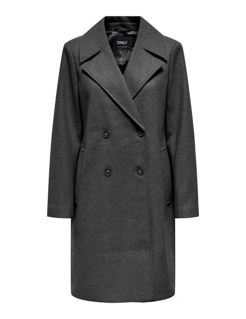 Abrigo Adina Gris Melange Only