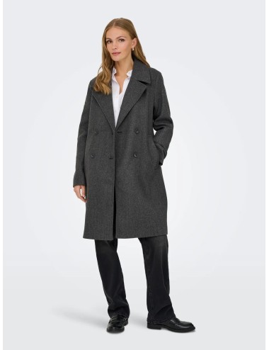 Abrigo Adina Gris Melange Only