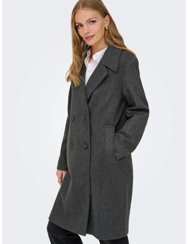 Abrigo Adina Gris Melange Only