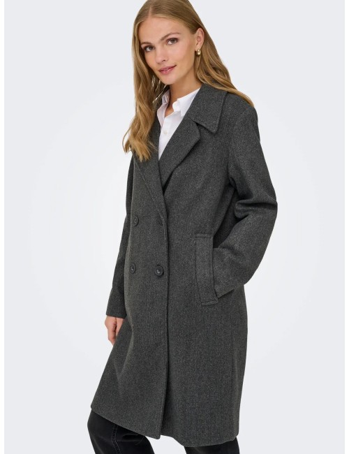 Abrigo Adina Gris Melange Only