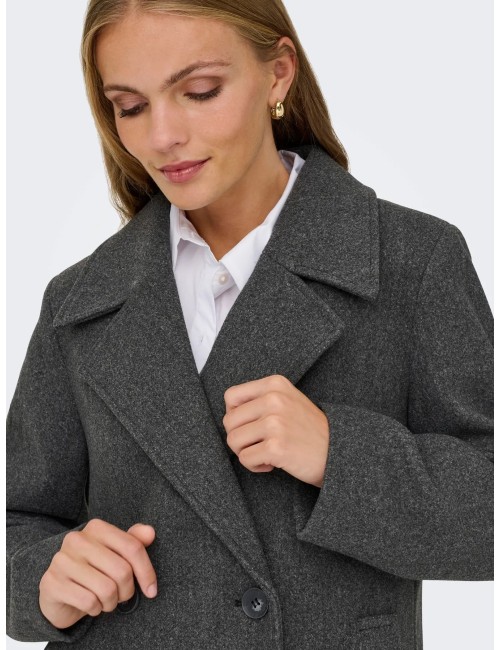 Abrigo Adina Gris Melange Only