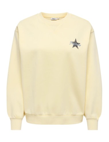 Sudadera Lucinda Amarillo Only