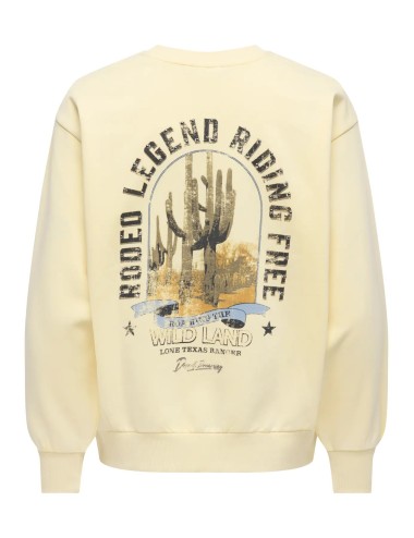 Sudadera Lucinda Amarillo Only