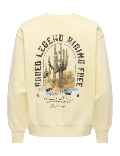 Sudadera Lucinda Amarillo Only