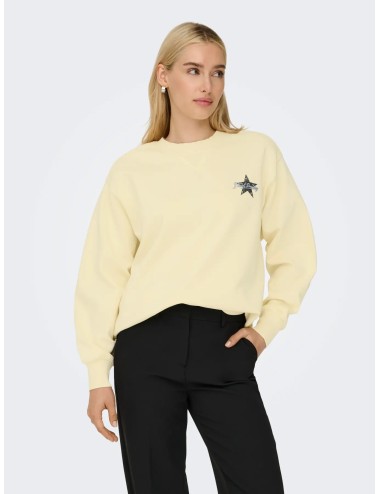 Sudadera Lucinda Amarillo Only