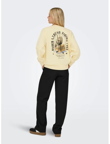 Sudadera Lucinda Amarillo Only