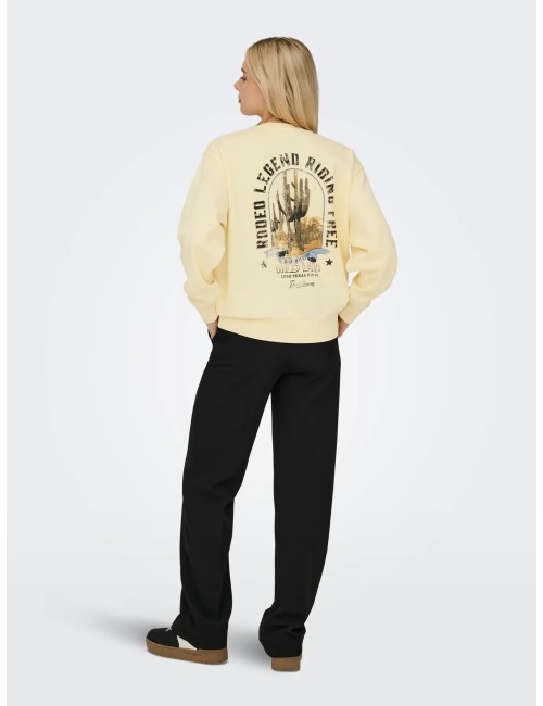 Sudadera Lucinda Amarillo Only