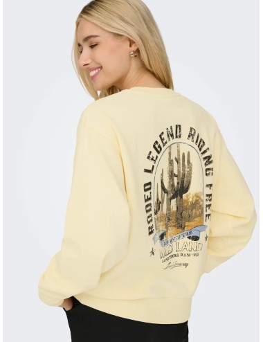 Sudadera Lucinda Amarillo Only