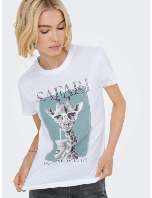 Camiseta Vibe Jirafa Only