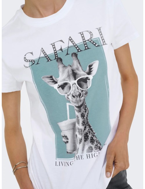 Camiseta Vibe Jirafa Only