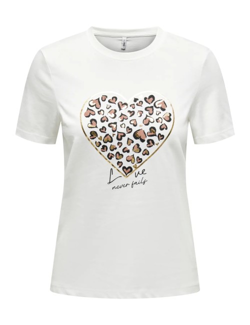 Camiseta Tanya Corazón Only