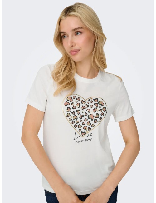 Camiseta Tanya Corazón Only