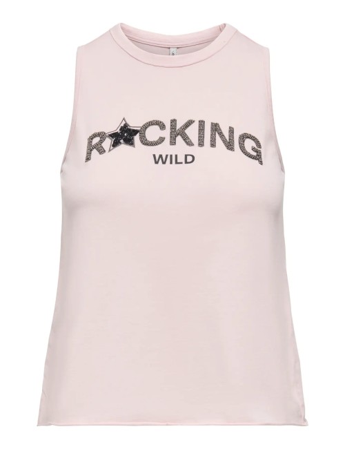 Camiseta Lucy Rock Only Rosa