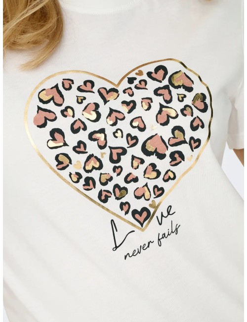 Camiseta Tanya Corazón Only