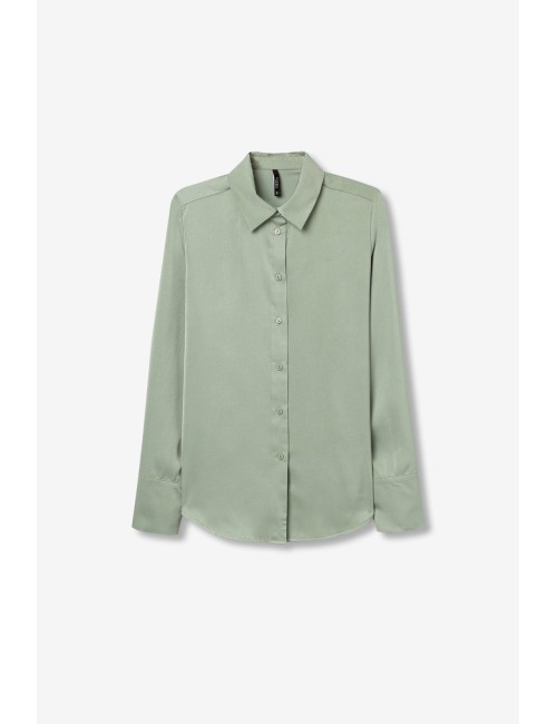 Camisa Satin menta Tiffosi