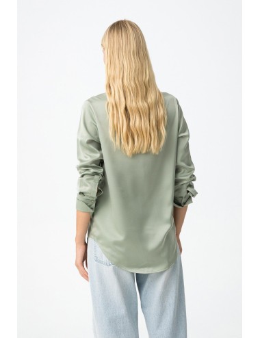 Camisa Satin menta Tiffosi
