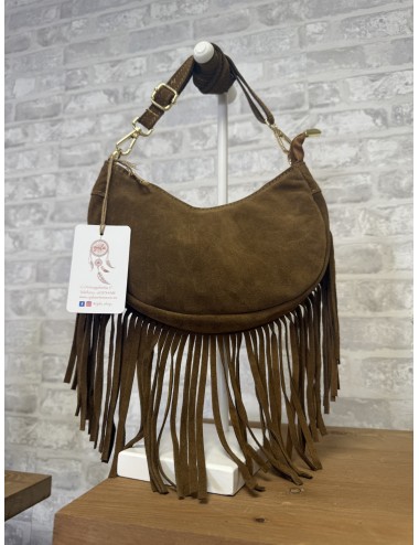 Bolso serraje pequeño camel