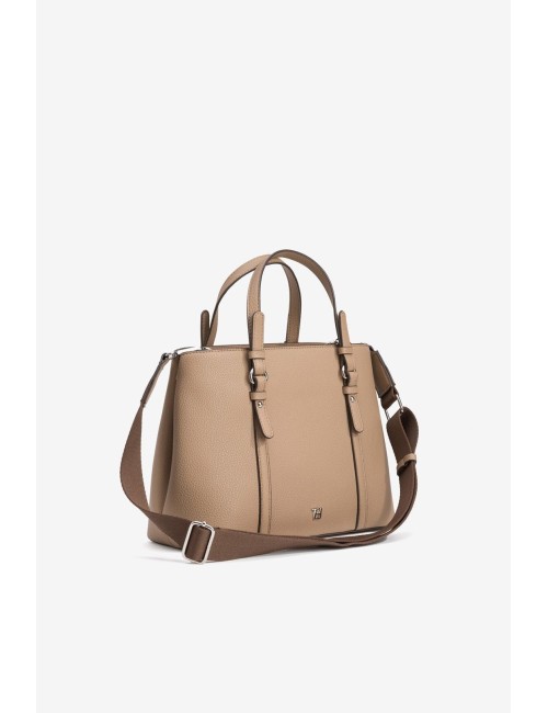 Bolso Gabriela Tiffosi Marrón Caramelo